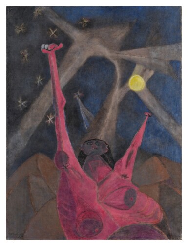 View full screen - View 1 of Lot 32. Mujer en la noche (Woman in the Night).