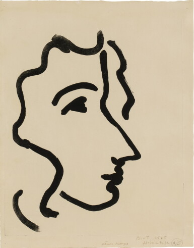 View full screen - View 1 of Lot 316. Nadia au profil aigu (Duthuit 810).