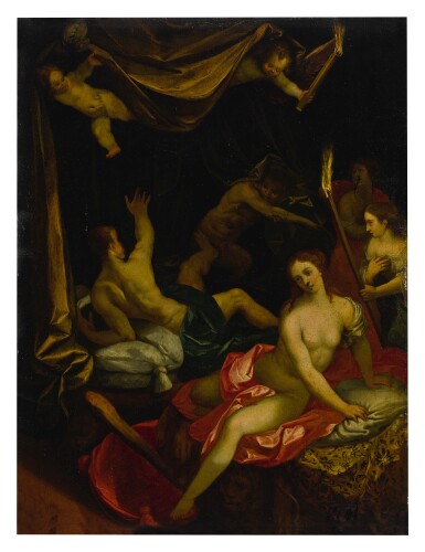 View full screen - View 1 of Lot 624. Hercules and Omphale.
