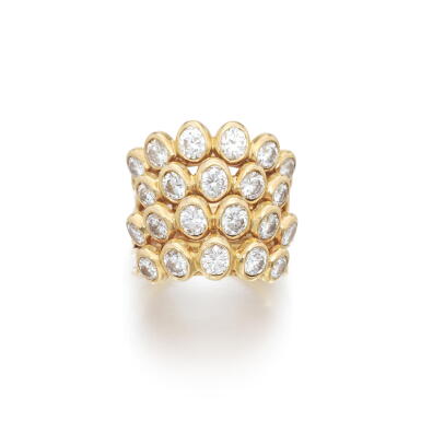 View full screen - View 1 of Lot 1110. Diamond ring, 'Quatre corps', circa 1960.