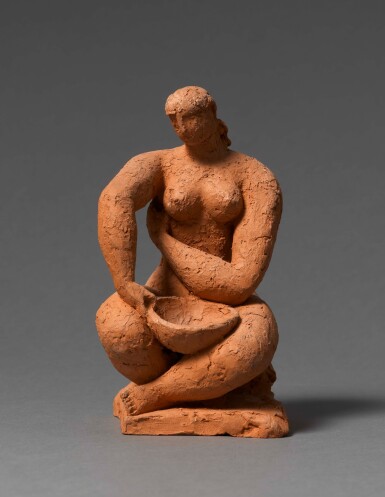 View full screen - View 1 of Lot 6. FRANK DOBSON, R.A. | BATHER, STUDY FOR TOILET.