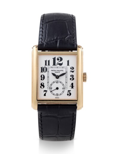 View full screen - View 1 of Lot 49. PATEK PHILIPPE | GONDOLO, REF 5014 YELLOW GOLD WRISTWATCH MADE IN 1995.