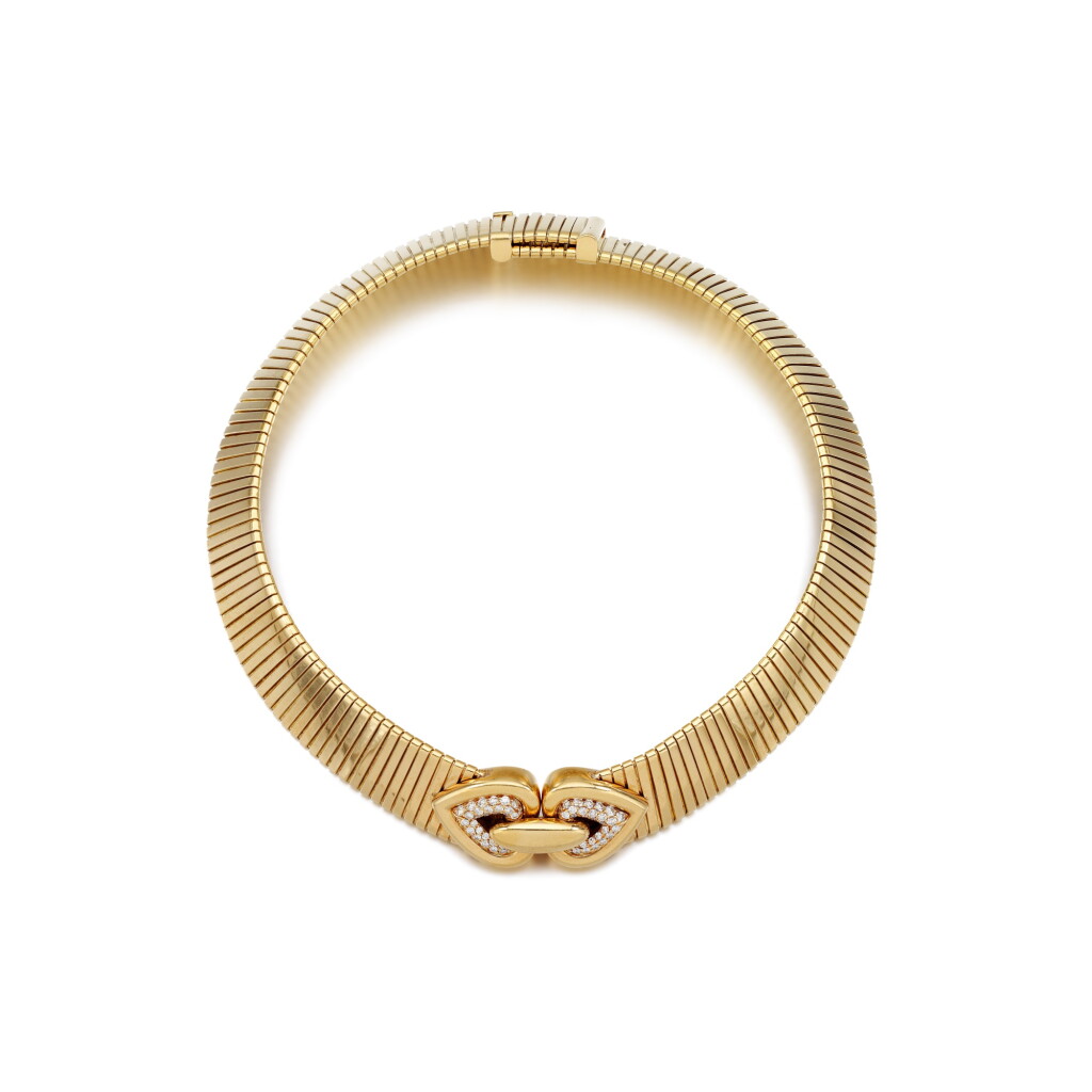 View full screen - View 1 of Lot 97. Diamond necklace, 'Tubogas' .