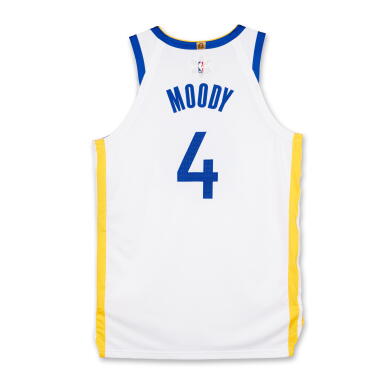 View full screen - View 1 of Lot 46. Moses Moody ‘Christmas Day’ Golden State Warrior 2025-2026 Game Issued Association Edition Jersey | Probable Wear.
