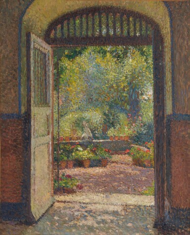 View full screen - View 1 of Lot 307. La Porte ouverte sur le jardin.