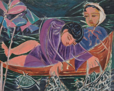View full screen - View 1 of Lot 65. Untitled (Two Boys in a Boat).