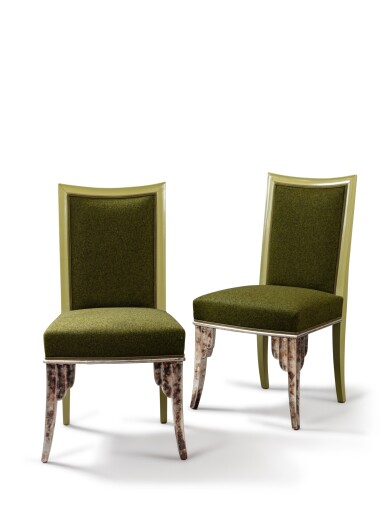 View full screen - View 1 of Lot 175. Pair of chairs, circa 1920.