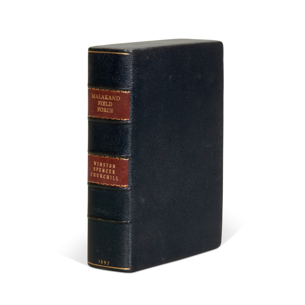 View full screen - View 1 of Lot 32. Winston Churchill | The Malakand Field Force, 1898, first edition, first issue, with clipped signature.