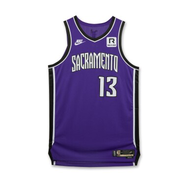 View full screen - View 1 of Lot 233. Keegan Murray Sacramento Kings 2024-2025 Game Worn Classic Edition Jersey .