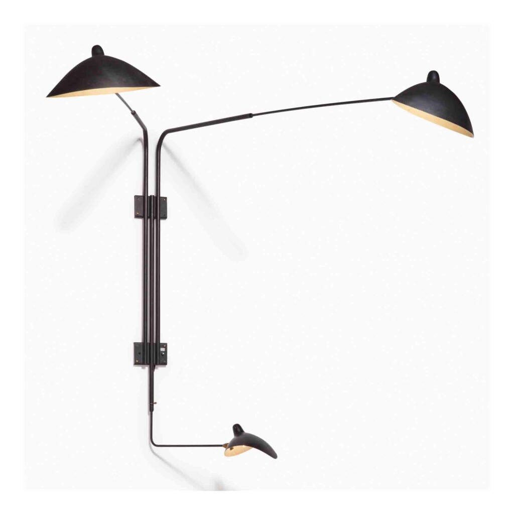 View full screen - View 1 of Lot 89. A Monumental Three-Light Wall Sconce.