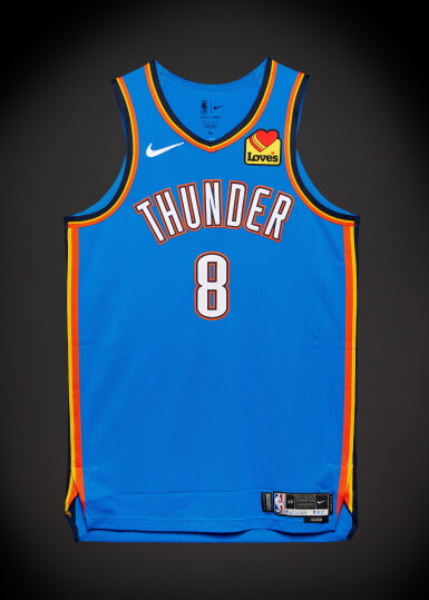 View full screen - View 1 of Lot 21. Jalen Williams Oklahoma City Thunder 2025-2026 Game Worn Icon Edition Jersey.