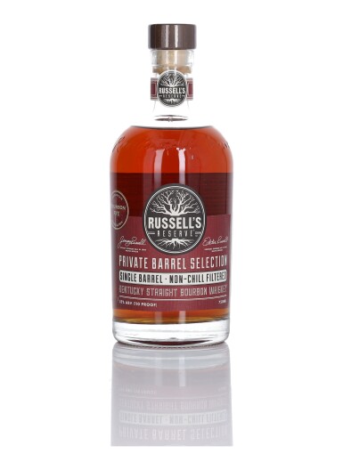 View full screen - View 1 of Lot 282. Russell's Reserve Private Barrel Selection 110 Proof 2012 (1 Bottle 75cl).