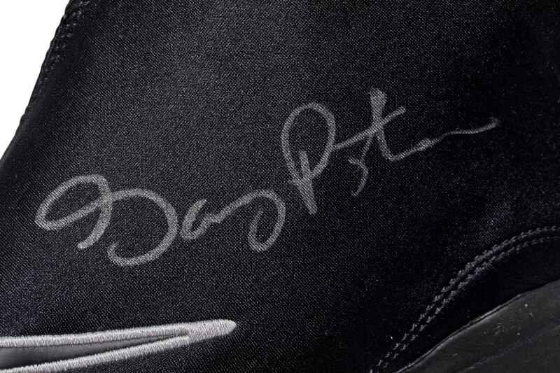Nike Nike Gary Payton Dual Signed Game Worn 'The Glove' Promo Memorabilia Available For