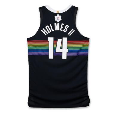 View full screen - View 1 of Lot 36. DaRon Holmes II ‘Christmas Day’ Denver Nuggets 2025-2026 Game Issued City Edition Jersey.