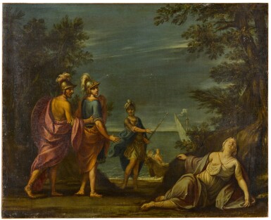 View full screen - View 1 of Lot 400. Armida abandoned by Rinaldo.