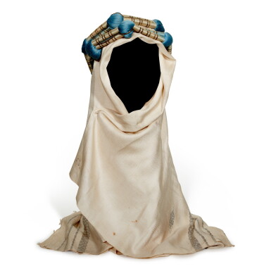 View full screen - View 1 of Lot 92. LAWRENCE | Keffiyah or head-dress, with head-band, from Lawrence's driver in 1918.