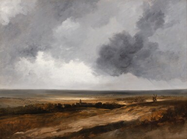 View full screen - View 1 of Lot 106. GEORGES MICHEL | SUN EFFECT ON THE PLAIN.