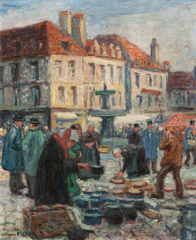 View full screen - View 1 of Lot 76. OTHON FRIESZ | LE MARCHÉ DE FALAISE.