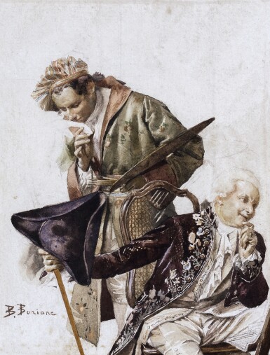 View full screen - View 1 of Lot 774. The painter and his model.