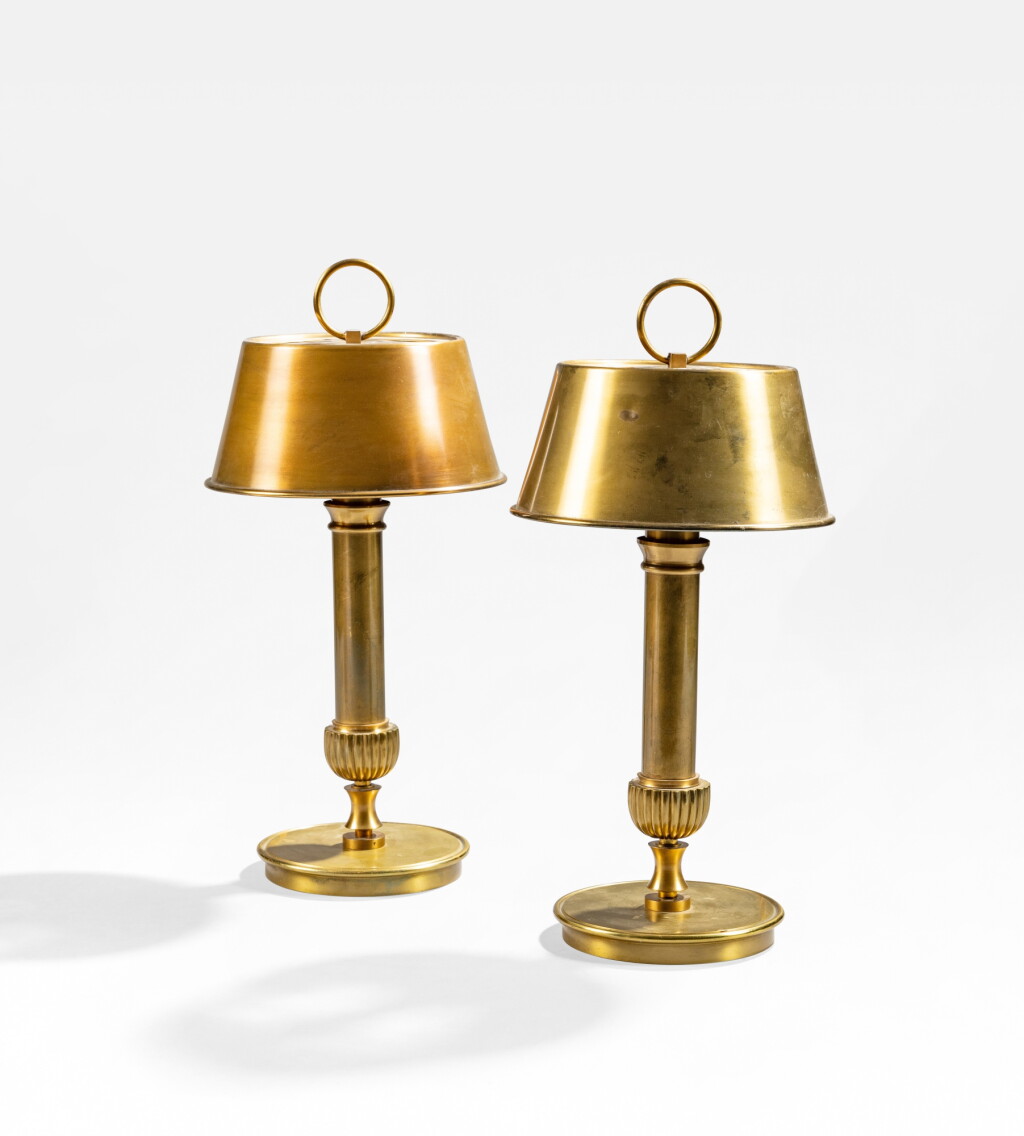 View full screen - View 1 of Lot 1061. Pair of lamps | Paire de lampes.