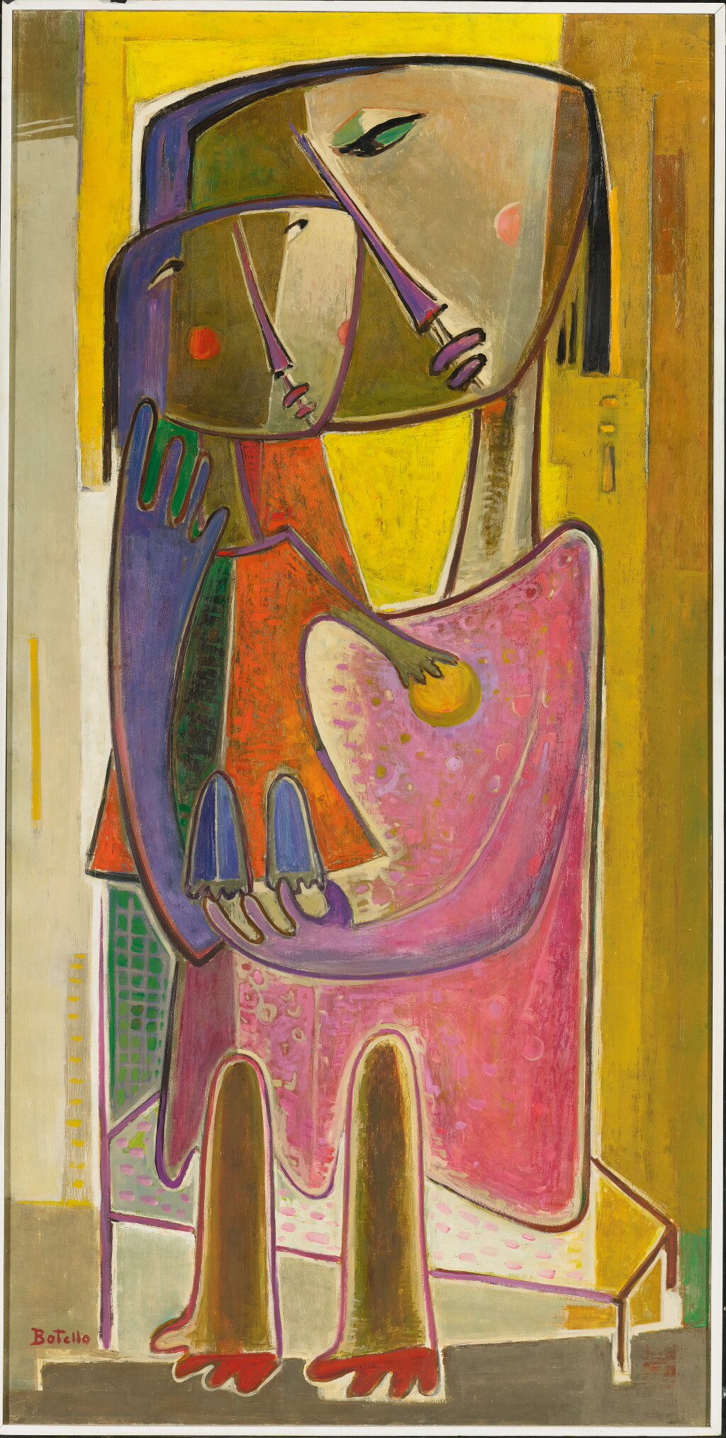 View full screen - View 1 of Lot 670. Woman and Child (A Pair of Works).