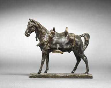 View full screen - View 1 of Lot 77. Arab Horse with Saddle.