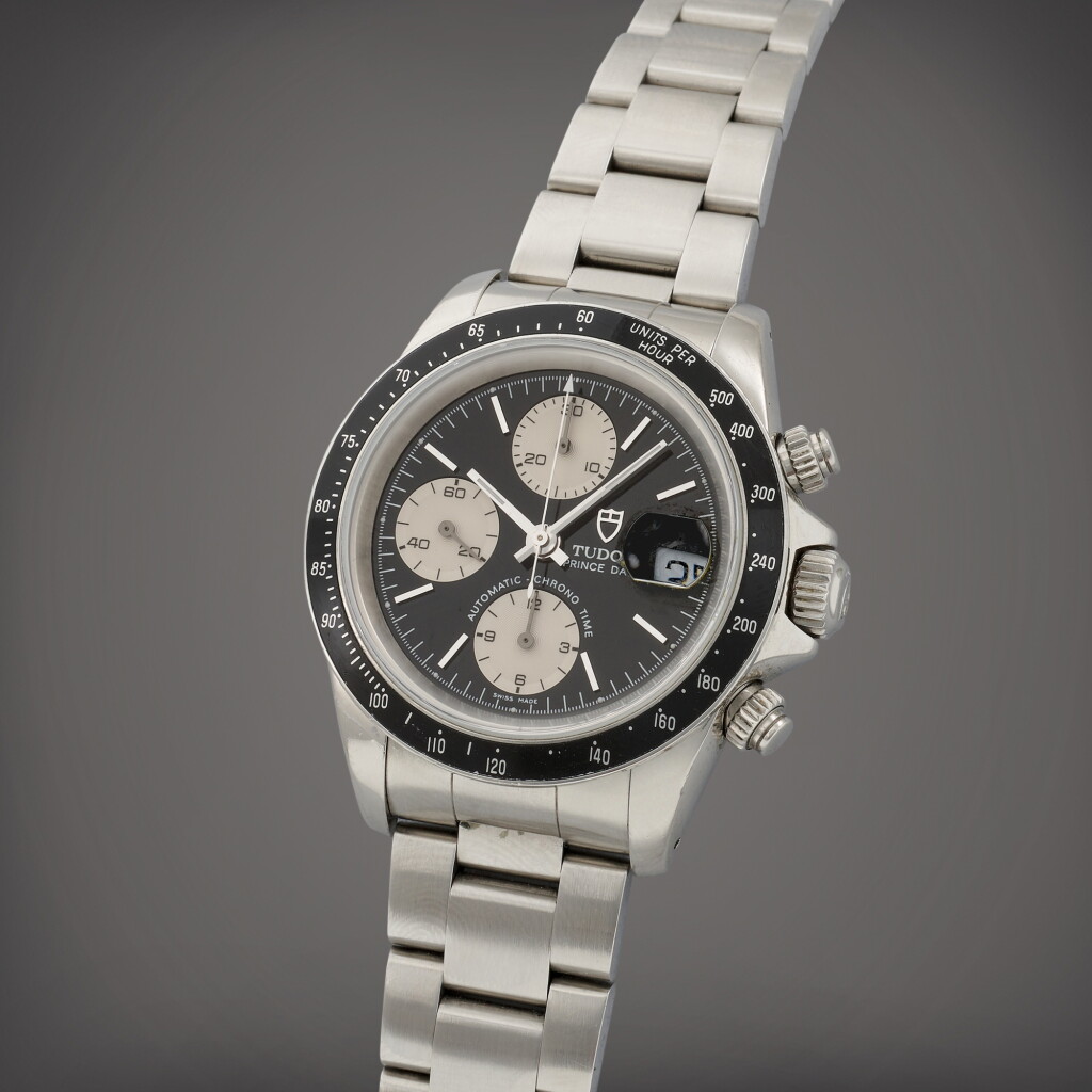 View full screen - View 1 of Lot 444. Prince Date, Reference 79260P | A stainless steel chronograph wristwatch with date and bracelet | Circa 2004.