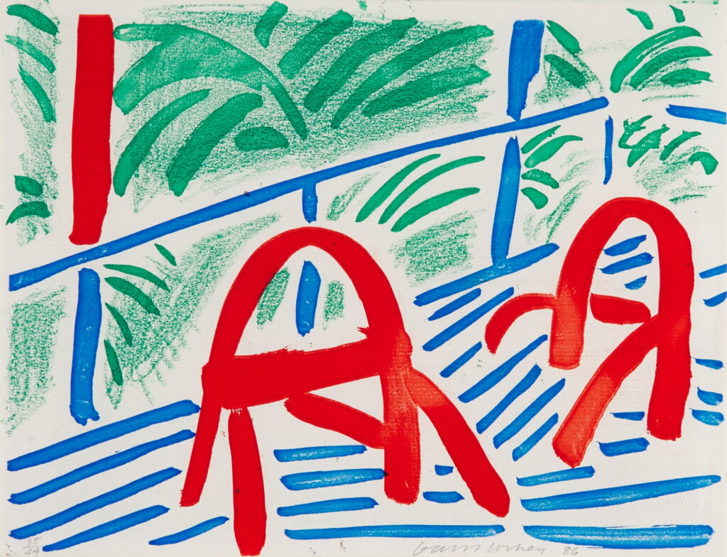 View full screen - View 1 of Lot 190. Two Red Chairs, March 1986 (MCA Tokyo 298).