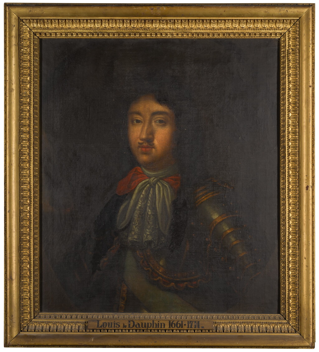 View full screen - View 1 of Lot 15. MANNER OF PIERRE MIGNARD | Portrait of man, traditionally identified as Louis, the Grand Dauphin of France (1661-1711), bust length .