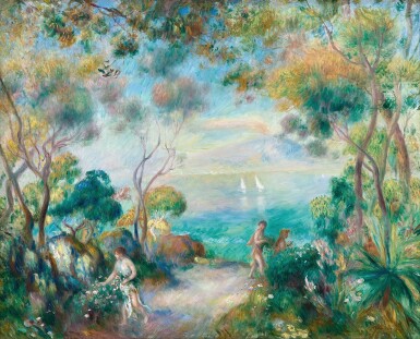 View full screen - View 1 of Lot 1525. Pierre-Auguste Renoir 皮耶・奧古斯特・雷諾瓦 | Un Jardin à Sorrente 索倫托的花園.