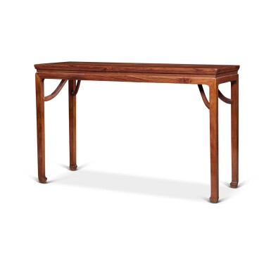 View full screen - View 1 of Lot 52. A 'huanghuali' waisted side table (Tiaozhuo), 17th / 18th century.