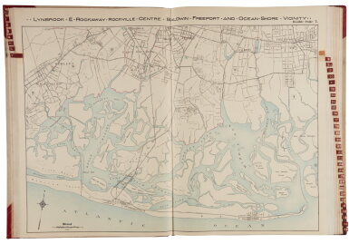 View full screen - View 1 of Lot 1038. (New York) | Attractive lithographed maps of Nassau County.