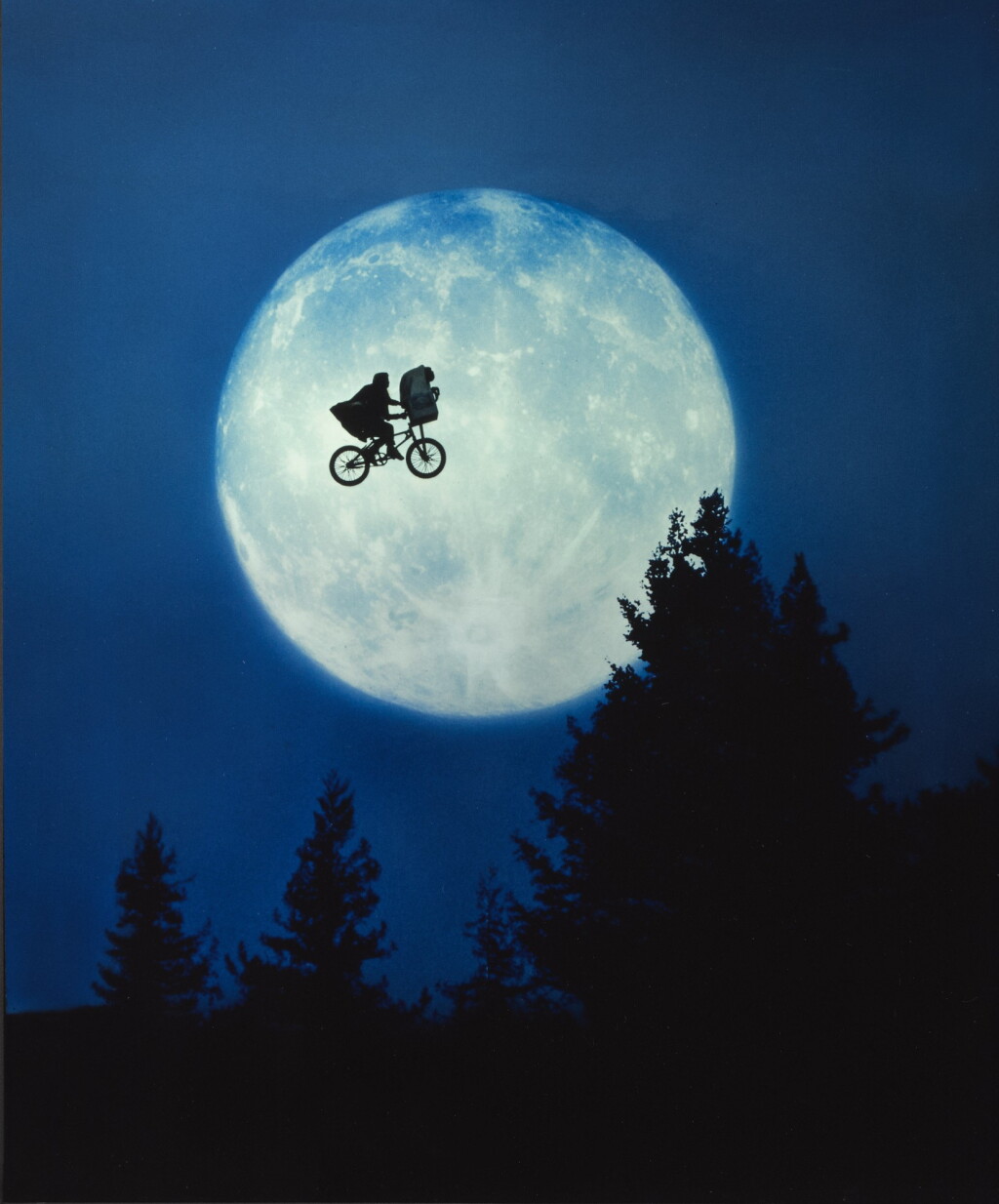 View full screen - View 1 of Lot 53. E.T. The Extra-Terrestrial (1982), artwork transparency, bicycle style, US.