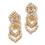 PAIR OF DIAMOND EAR CLIPS