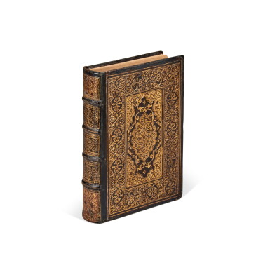 View full screen - View 1 of Lot 1088. Durand, Rationale divinorum officiorum, Venice, 1572, contemporary Roman black morocco richly gilt, by the Vatican Bindery.