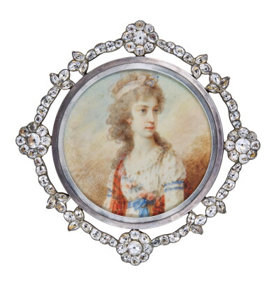 View full screen - View 1 of Lot 301. Portrait of Archduchess Marie Clémentine of Austria, later Crown Princess of Naples (1777-1801), circa 1795.