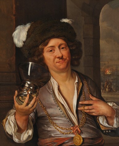 View full screen - View 1 of Lot 1027. Self-Portrait as a Merry Drinker.