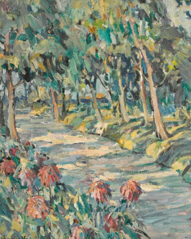 View full screen - View 1 of Lot 105. Chemin fleuri.