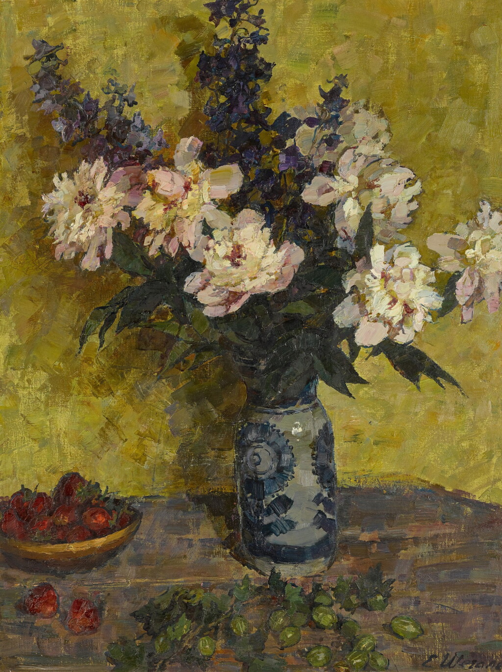 View full screen - View 1 of Lot 151. Still Life with Peonies.