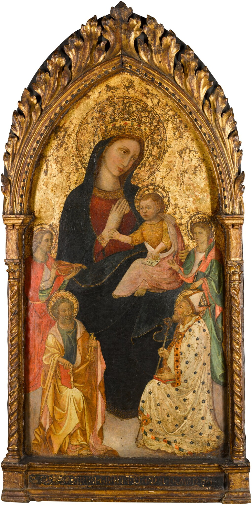 View full screen - View 1 of Lot 302. The Virgin and Child with four saints.