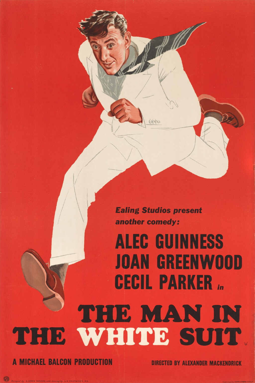 View full screen - View 1 of Lot 78. The Man in the White Suit (1951), poster, British.