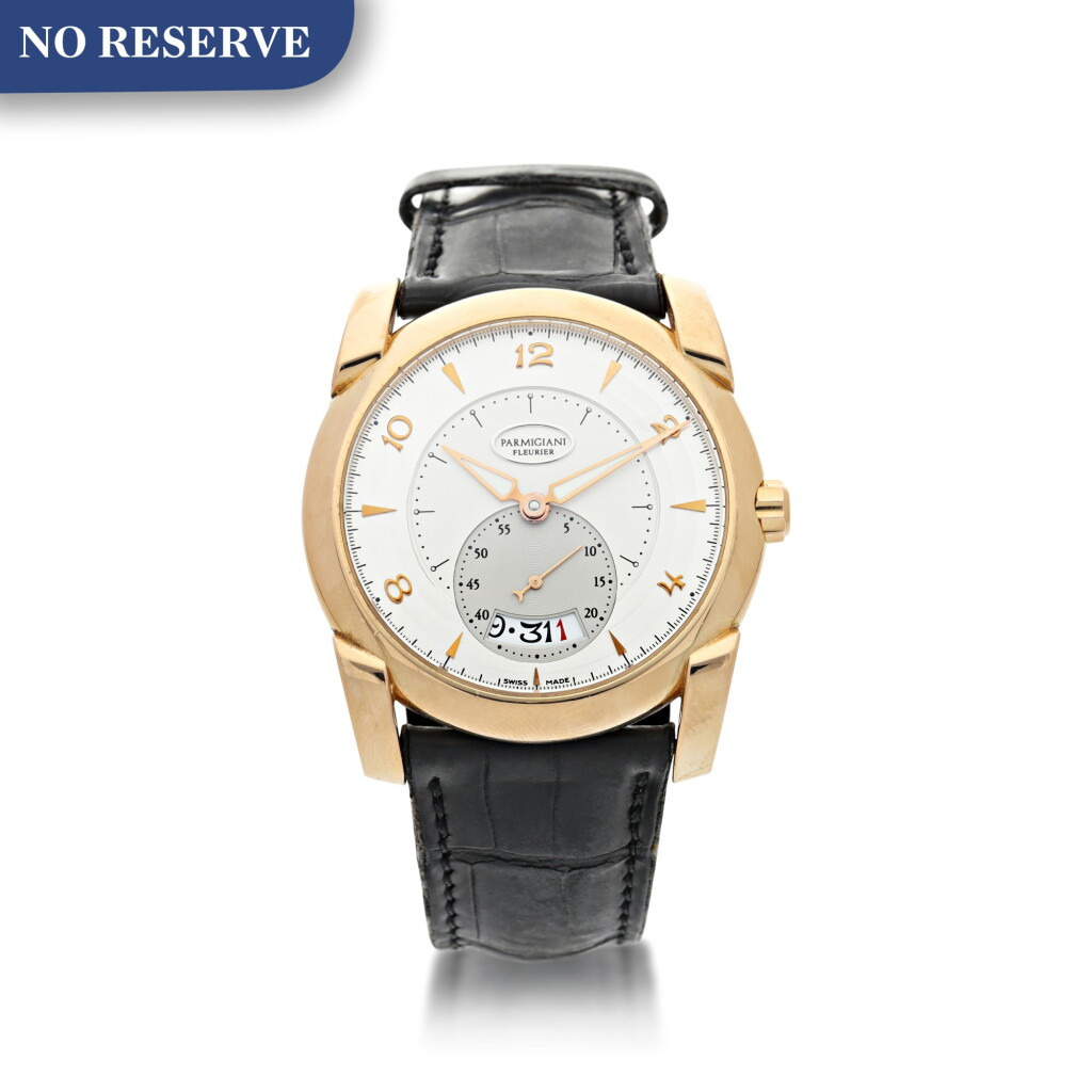 View full screen - View 1 of Lot 120. PARMEGIANI FLEURIER | TONDRA A PINK GOLD AUTOMATIC WRISTWATCH WITH DATE, CIRCA 2007.