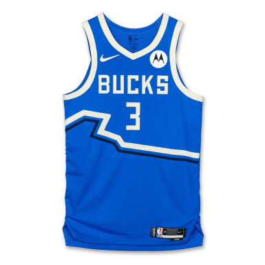 View full screen - View 1 of Lot 61. Kevin Porter Jr. Milwaukee Bucks 2024-2025 Game Worn City Edition Jersey .