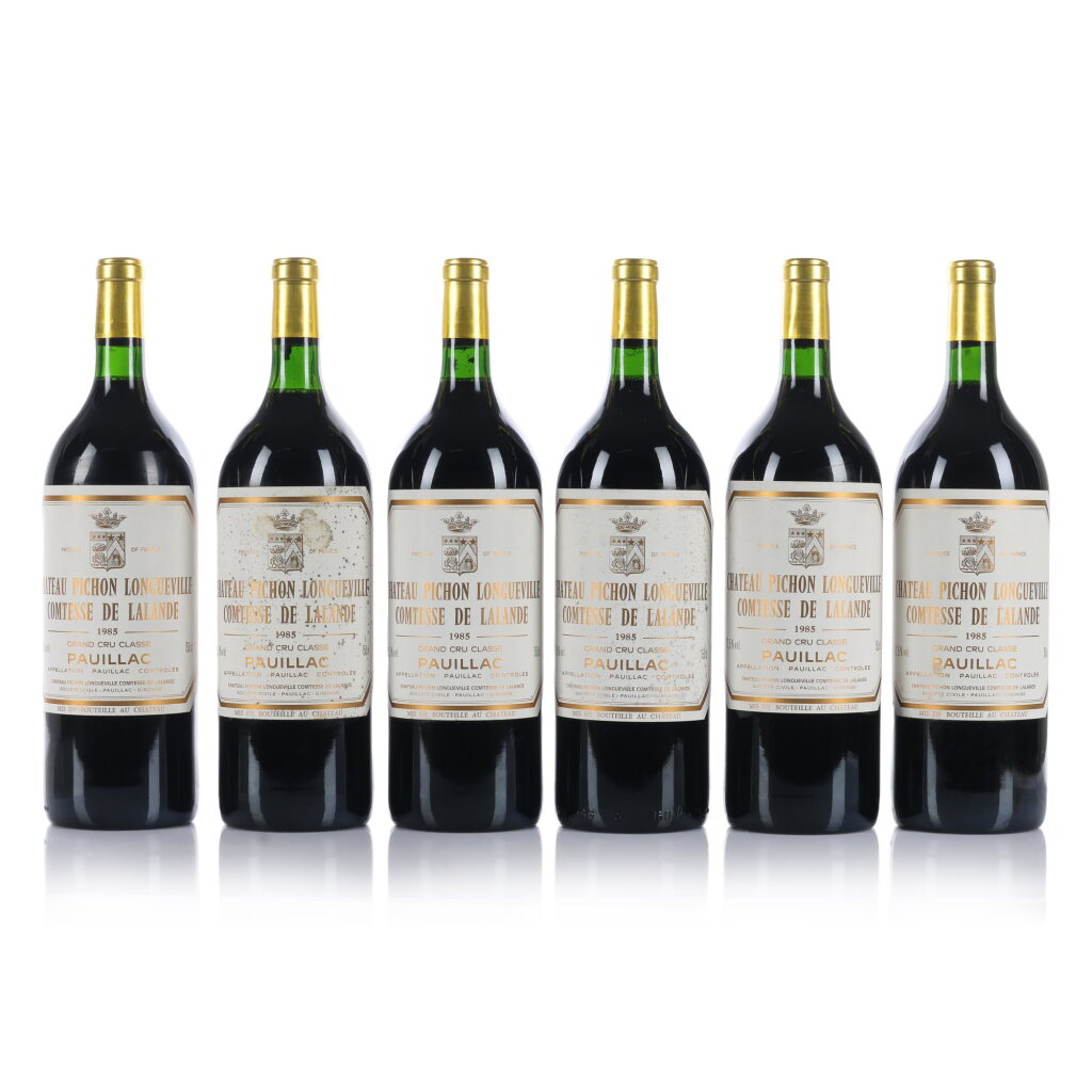 View full screen - View 1 of Lot 68. Château Pichon Longueville, Lalande 1985 (6 MAG).