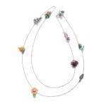 Gem set and diamond necklace | 寶詩龍 | 寶石配鑽石項鏈