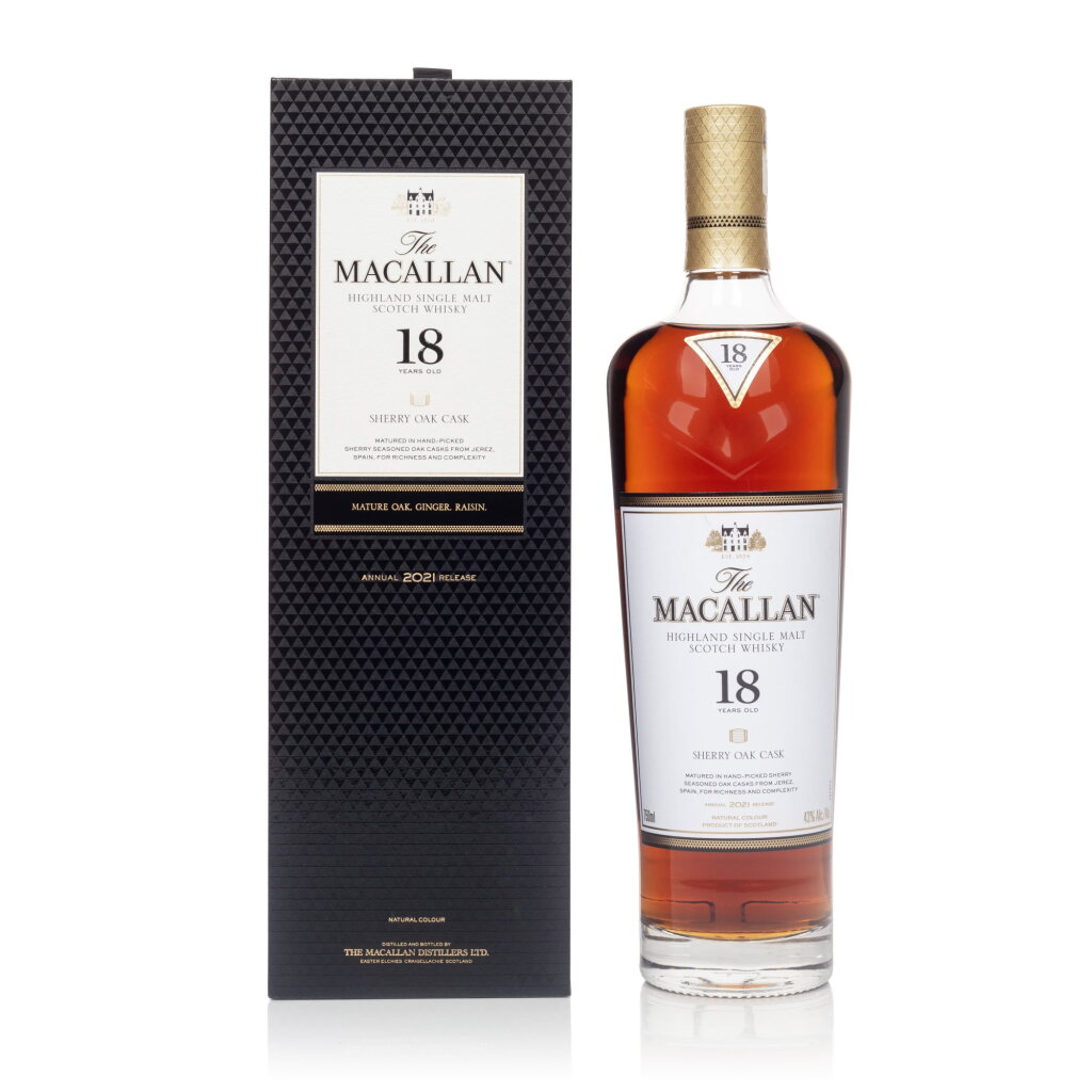 View full screen - View 1 of Lot 61. The Macallan 18 Year Old 43.0 abv (1 BT75).