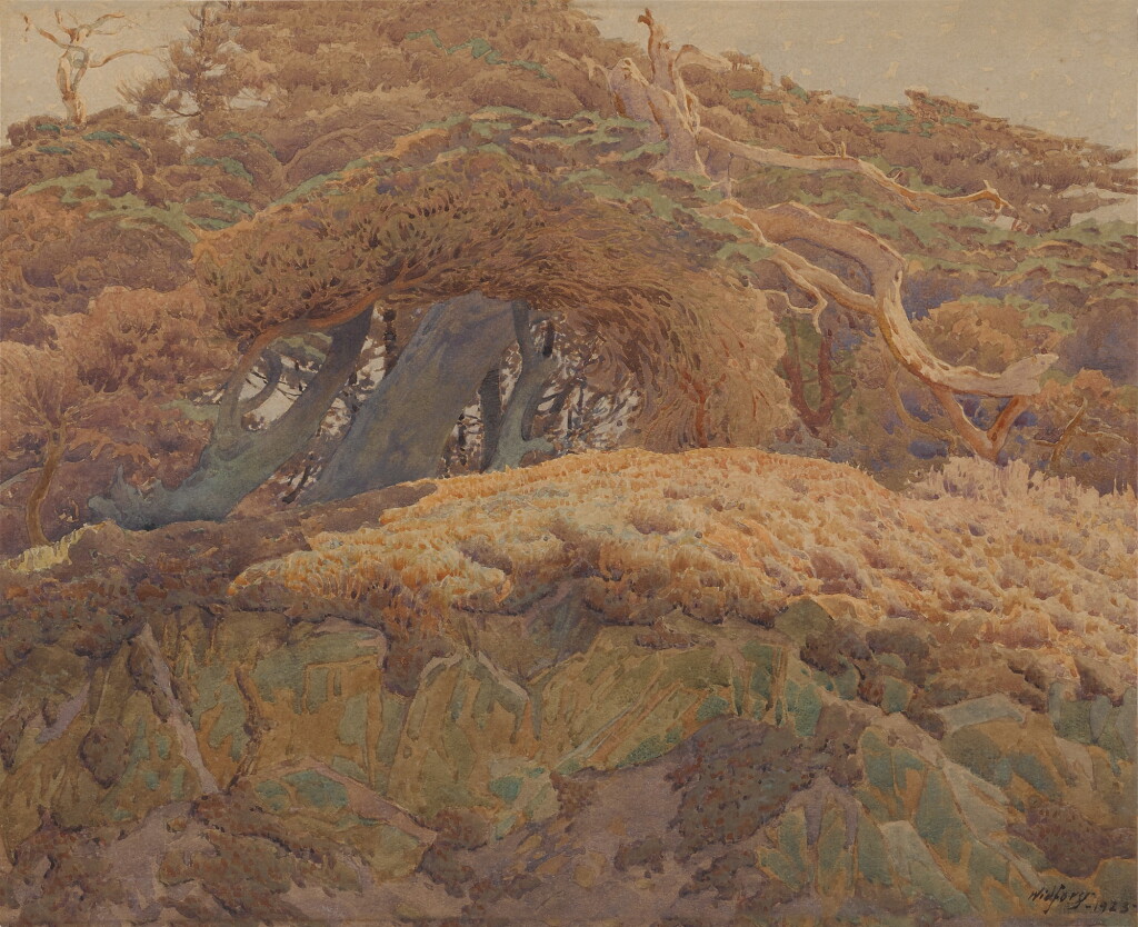 View full screen - View 1 of Lot 25. GUNNAR WIDFORSS | CYPRESS TREES, POINT LOBOS, CARMEL.