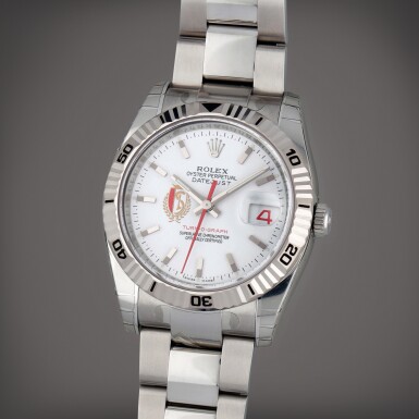 View full screen - View 1 of Lot 193. Datejust Turn-O-Graph, Reference 116264 | Limited edition stainless steel automatic wristwatch with date and bracelet made to celebrate Royal Standard de Liege's victory in 2009 | Circa 2010.