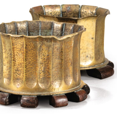 View full screen - View 1 of Lot 203. FRENCH SCHOOL, 20TH CENTURY | A PAIR OF CACHE-POTS.