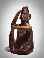 Colima Seated Figure, Comala style, Protoclassic, circa 100 BC - AD 250